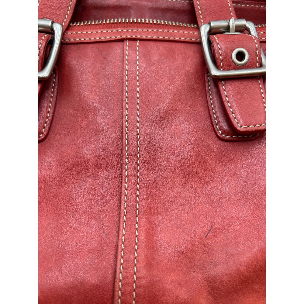 Vintage 90's Coach Red Leather‎ Shoulder Purse USA Made y2k - Picture 7 of 16